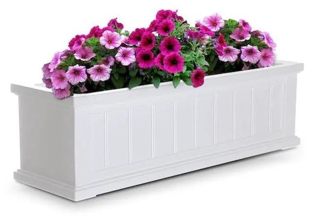 Alt view image 4 of 4 - MAYNE 4840-W Cape Cod Window Box 3' - White