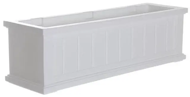 Alt view image 3 of 4 - MAYNE 4840-W Cape Cod Window Box 3' - White