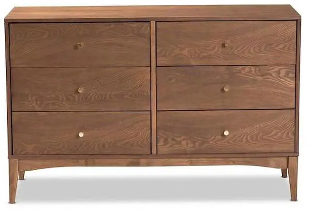 Alt view image 5 of 7 - BAXTON STUDIO 193-11303-ZORO Landis Mid-Century Ash Walnut Finished Wood