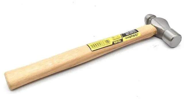 Alt view image 3 of 7 - BIG HORN 15128 8 Oz Ball Pein Hammer with Hickory Handle