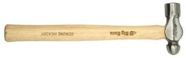Alt view image 5 of 7 - BIG HORN 15128 8 Oz Ball Pein Hammer with Hickory Handle