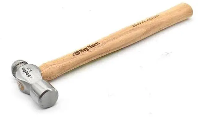 Alt view image 6 of 7 - BIG HORN 15128 8 Oz Ball Pein Hammer with Hickory Handle