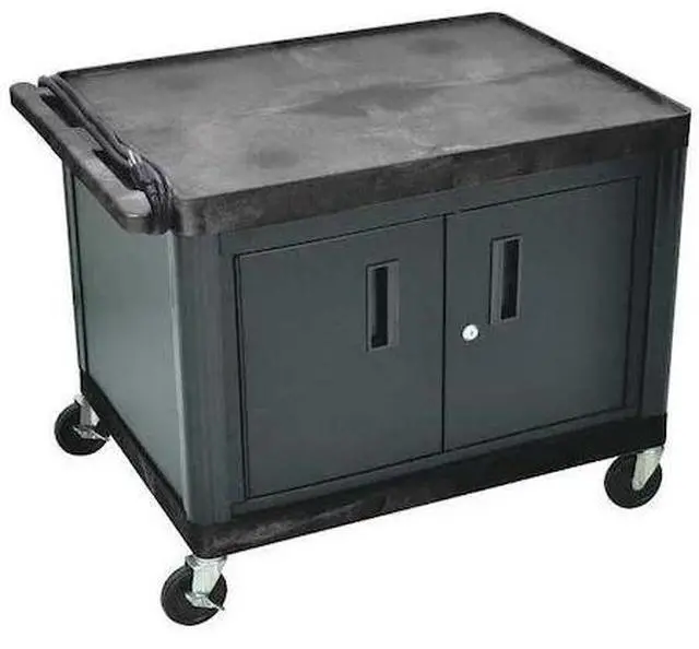 Alt view image 5 of 7 - Luxor A/V Cart with Locking Cabinet 27" H