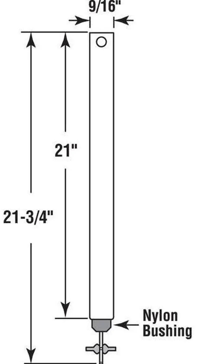Alt view image 4 of 4 - PRIME-LINE FJ 2130 21 in. x 9/16 in. Spiral Non-Tilt Balance, Blue Tip (Single