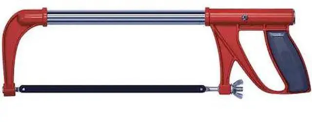 Main image of CENTURY DRILL & TOOL 4925 Hacksaw Frame Heavy Duty Holds 10" And 12" Blades