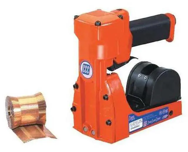 Alt view image 2 of 2 - PARTNERS BRAND ST118 Pneumatic/Roll Feed Carton Stapler, 5/8", Orange, 1/Each