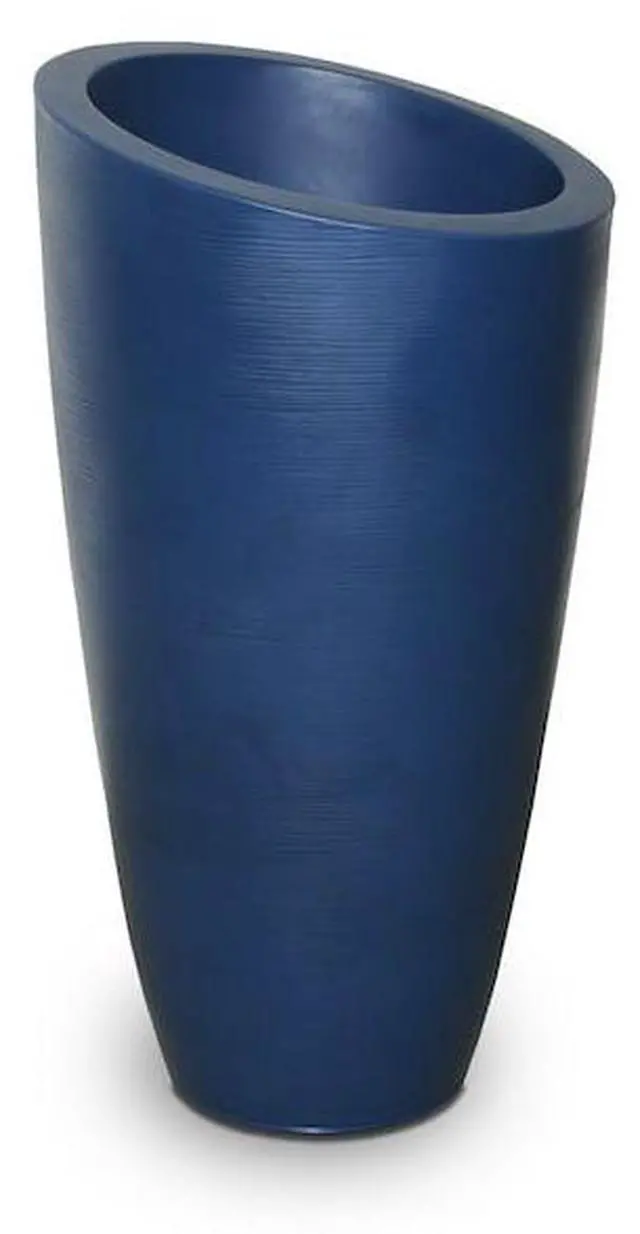 Alt view image 3 of 3 - MAYNE 8881-NB Modesto 42in Tall Planter - Neptune Blue