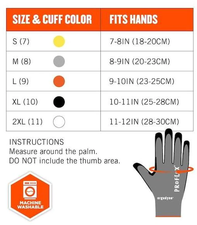 Alt view image 7 of 7 - ERGODYNE 7072 Glove,A7,Tungsten Knit,2XL,PR