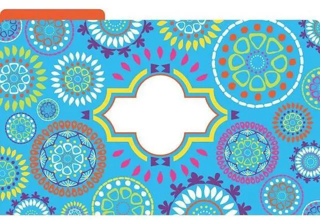 Alt view image 3 of 6 - BARKER CREEK 2501 Moroccan Designer Legal-Size File Folders, Multi-Design Set,