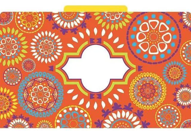 Alt view image 4 of 6 - BARKER CREEK 2501 Moroccan Designer Legal-Size File Folders, Multi-Design Set,