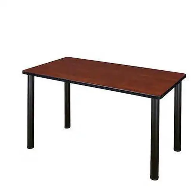 Alt view image 2 of 3 - Regency MT4224CHBPBK 42 X 24 In. Kee Training Table - Cherry & Black Post Legs