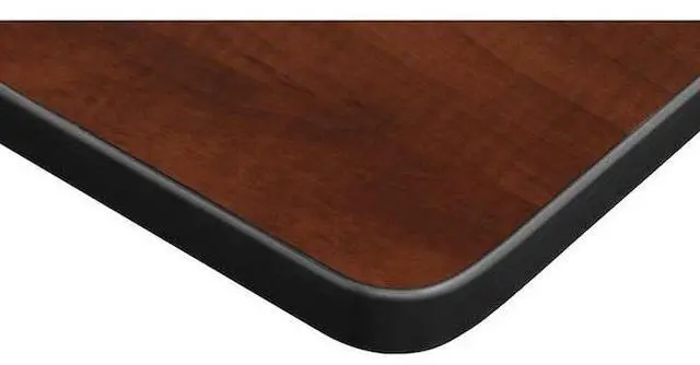 Alt view image 3 of 3 - Regency MT4224CHBPBK 42 X 24 In. Kee Training Table - Cherry & Black Post Legs