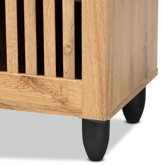 Alt view image 7 of 7 - BAXTON STUDIO 189-11990-ZORO Fernanda Modern and Contemporary Oak Brown