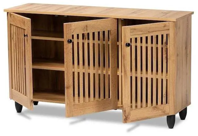 Alt view image 3 of 7 - BAXTON STUDIO 189-11990-ZORO Fernanda Modern and Contemporary Oak Brown