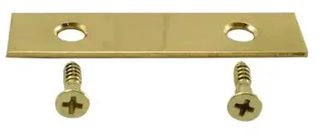 Main image of MIDWEST FASTENER 37204 2" x 5/8" Solid Brass Mending Plates 5PK