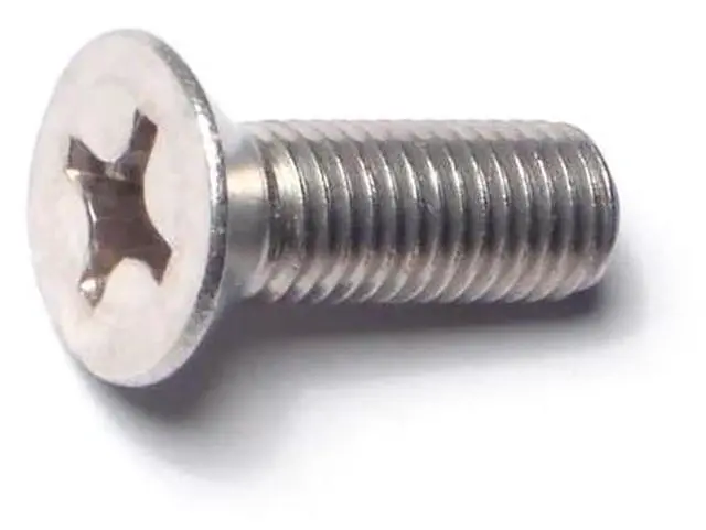 Main image of MIDWEST FASTENER 37683 1/4"-28 x 3/4 in Phillips Flat Machine Screw, Plain 18-8