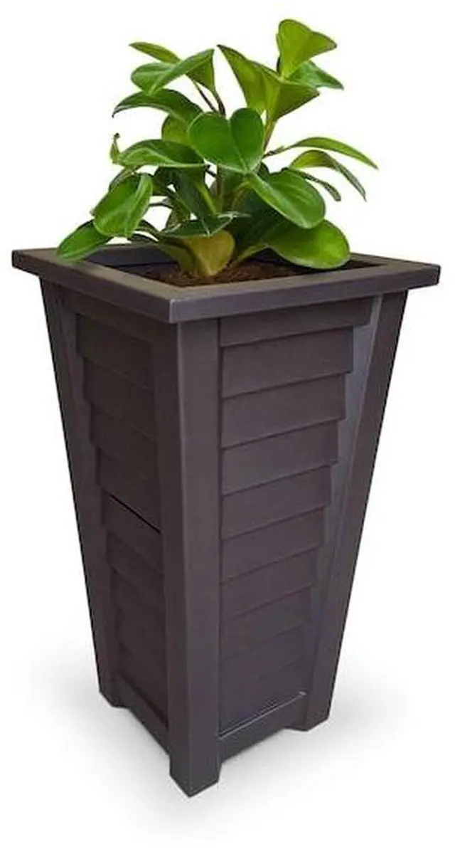 Alt view image 3 of 4 - MAYNE 5868-ES Lakeland Tall Planter - Espresso