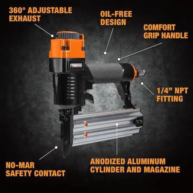 Alt view image 2 of 7 - FREEMAN PBR50 PBR50 Pneumatic 18-Gauge 2" Brad Nailer