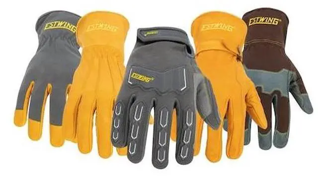 Alt view image 2 of 3 - ESTWING EWLD0812 Leather Drivers Gloves, Buffalo Leather, Elastic Cuff, Russet