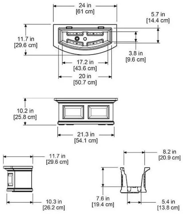 Alt view image 4 of 4 - MAYNE 4829-ES Nantucket Window Box 2' - Espresso