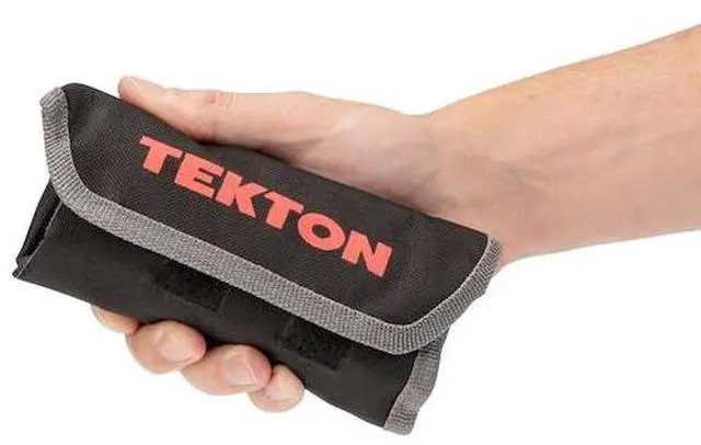Alt view image 4 of 6 - TEKTON ORG27108 Roll Up Tool Bag, Stubby Comb. Wrn Pouch,5/16-3/4",8 Tool,