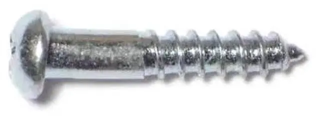 Main image of MIDWEST FASTENER 61803 Wood Screw, #6, 3/4 in, Zinc Plated Steel Round Head