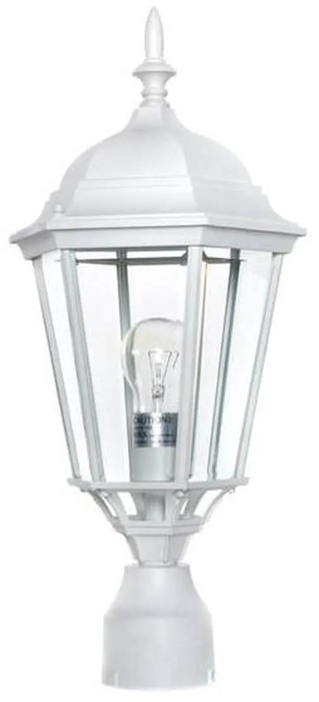 Alt view image 2 of 2 - MAXIM 1005WT Westlake 1-Light 9.5" Wide White Outdoor Pole/Post Mount