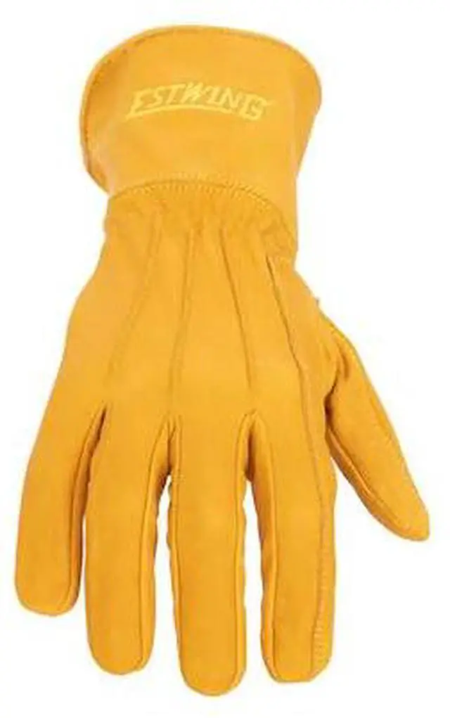 Main image of ESTWING EWLD0812 Leather Drivers Gloves, Buffalo Leather, Elastic Cuff, Russet