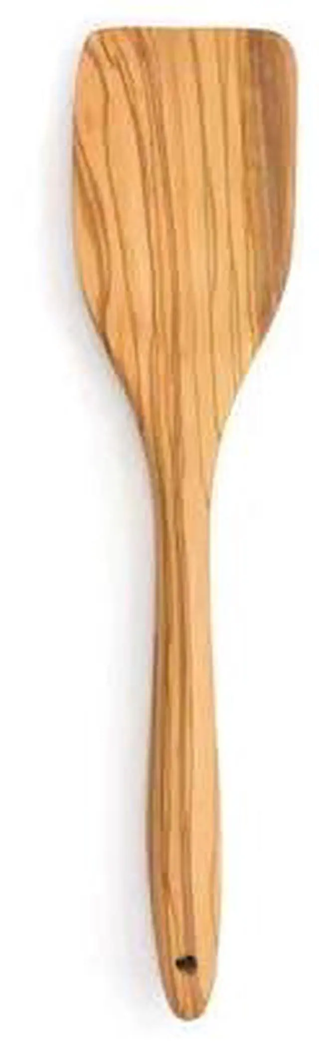 Alt view image 2 of 2 - RSVP International Olive Wood Spatula, 12.25" | Rustic, Natural Authentic Italian Olive Wood | Classic Style for Kitchens, Tables | Functional for Scraping Sauces, Serving Vegetables