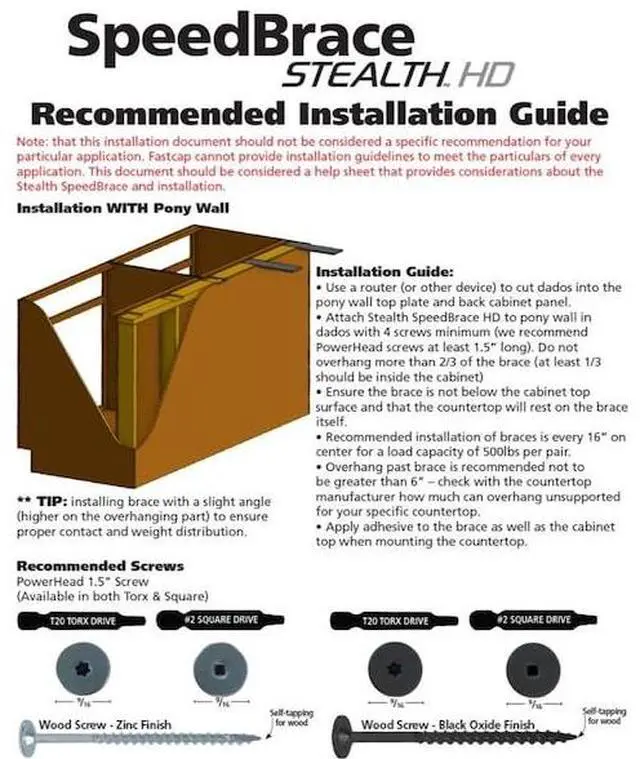 Alt view image 4 of 4 - FASTCAP FC.SB-24HDSTEALTHBL Stealth 24 in. Black Heavy-Duty Countertop