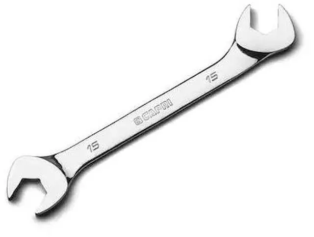 Main image of CAPRI TOOLS CP11915 15mm Angle Open End Wrench, 30Deg and 60Deg Angles, Metric