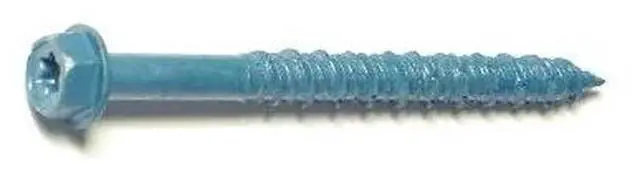 Main image of TORQUEMASTER 54269 Masonry Screw, 1/4" Dia., Hex, 2 3/4 in L, Steel Blue