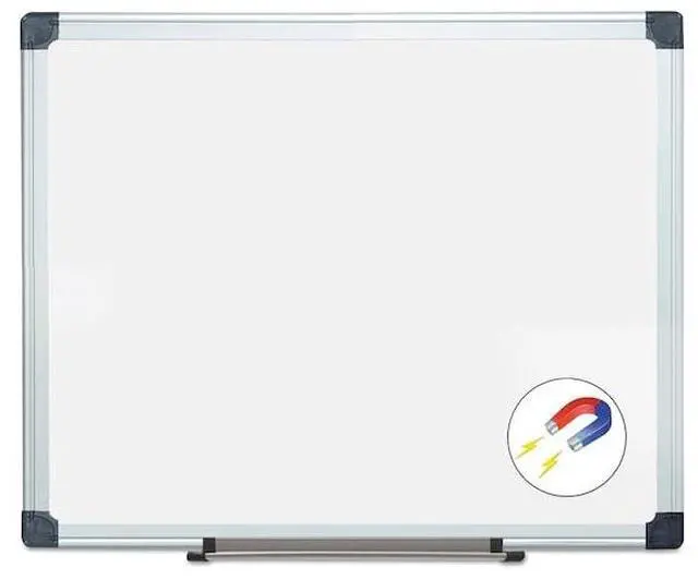 Alt view image 6 of 9 - MasterVision Porcelain Value Dry Erase Board 36 x 48 White Aluminum Frame CR0801170MV