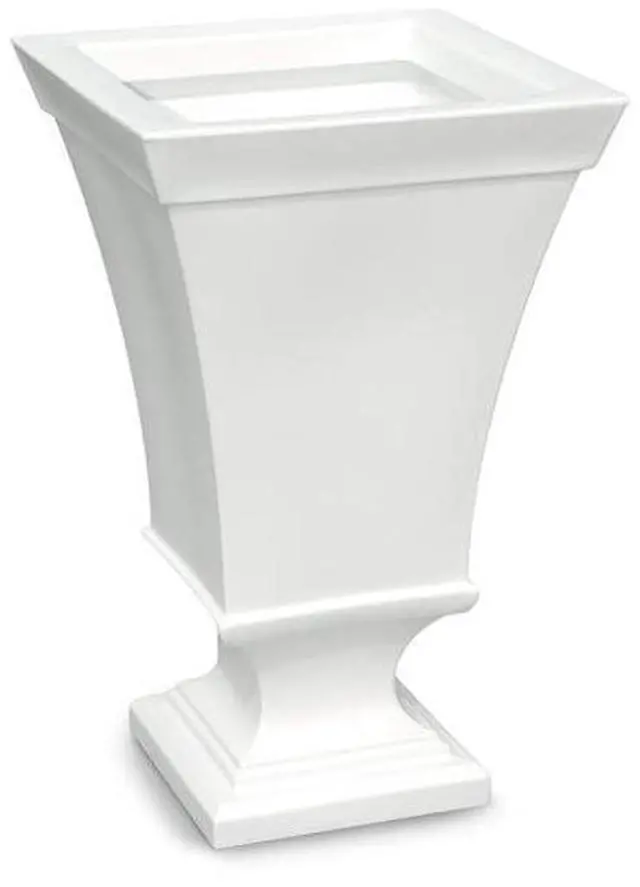 Alt view image 5 of 6 - MAYNE 5892-W Vienna 25 Tall Urn Planter, White