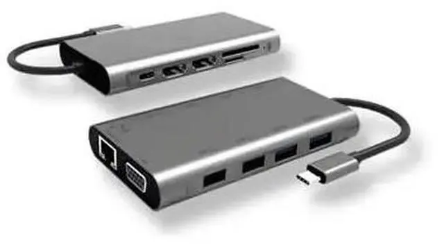 Alt view image 16 of 19 - SMK-LINK VP6950 USB C 100W Mini Docking Statio