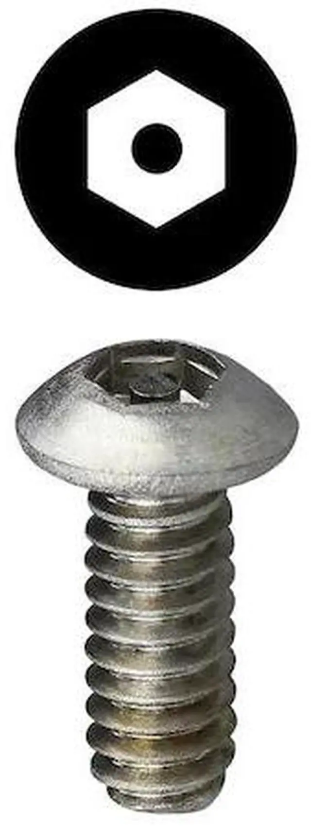 Main image of DOTTIE T832112HB #8-32 x 1-1/2 in Tamper-Resistant Hex Button Machine Screw,