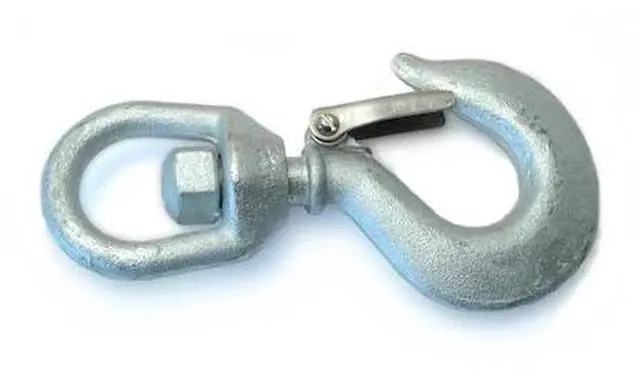 Main image of MIDWEST FASTENER 54659 3/4 Ton Zinc Plated Steel Safety Swivel Hooks