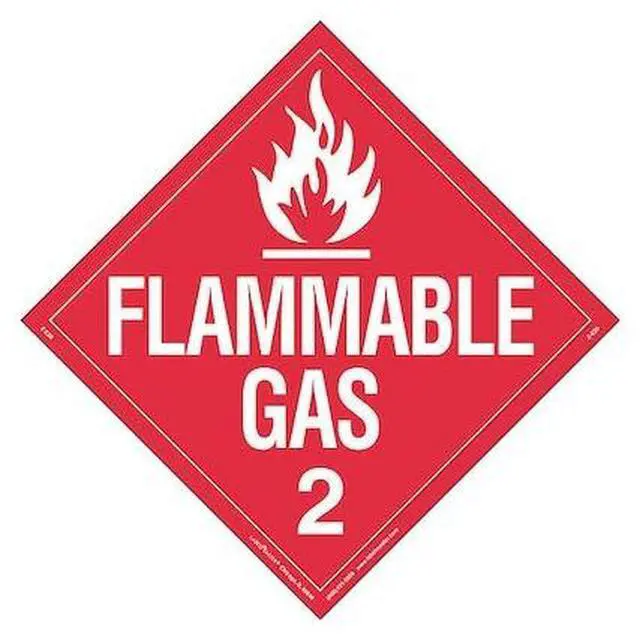 Main image of LABELMASTER Z-EZ8 Flammable Gas Placard,Worded,PK25