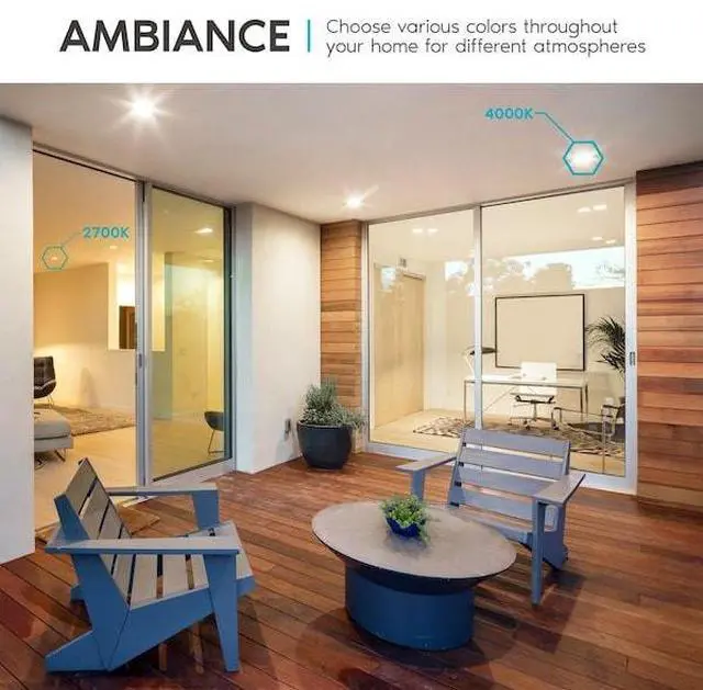 Alt view image 4 of 7 - LUXRITE LR23756-12PK 4 Inch Ultra Thin LED Recessed Downlights 5 CCT Selectable