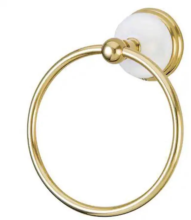Alt view image 8 of 9 - Kingston Brass BA1114PB Victorian Towel Ring, Polished Brass