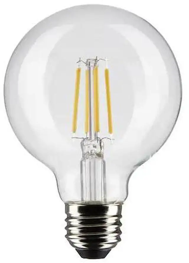 Main image of SATCO S21245 6 Watt G25 LED Lamp, Clear, Medium Base, 90 CRI, 2700K, 120 Volts,