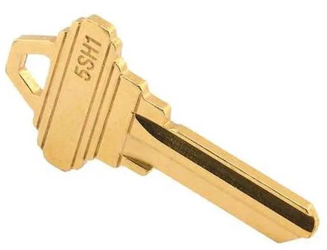 Main image of PRIME-LINE MP66750 Schlage SC1 Key Blank, Brass Construction, For 5-Pin Schlage