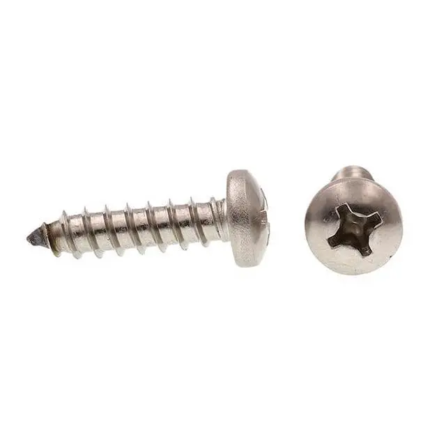 Alt view image 4 of 4 - PRIME-LINE 9021296 Sheet Metal Screw Self-Tap Pan Head Phil Drive No. 14 X 1in