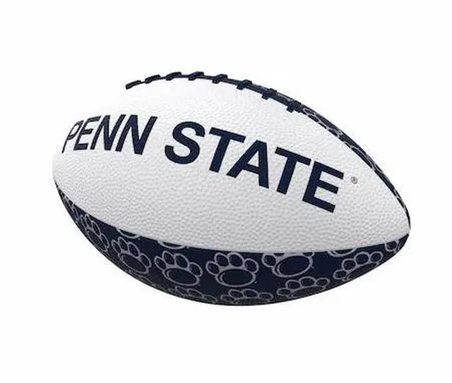 Main image of LOGO BRANDS 196-93MR-3 Penn State Repeating Mini-Size Rubber Football