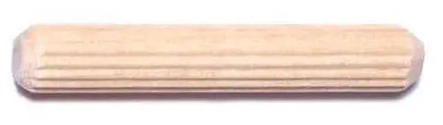 Main image of MIDWEST FASTENER 08897 1/4" x 1-1/2" Birch Wood Fluted Dowel Pins 100PK