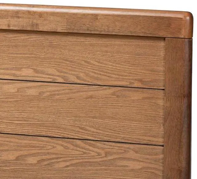 Alt view image 3 of 6 - BAXTON STUDIO 156-9427 Seren Mid-Century Walnut Brown Finished Wood King Size