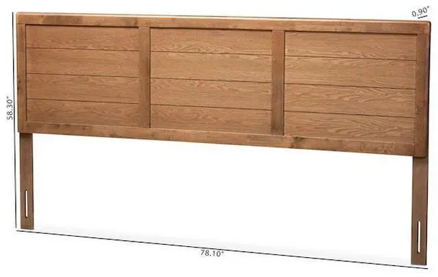 Alt view image 6 of 6 - BAXTON STUDIO 156-9427 Seren Mid-Century Walnut Brown Finished Wood King Size