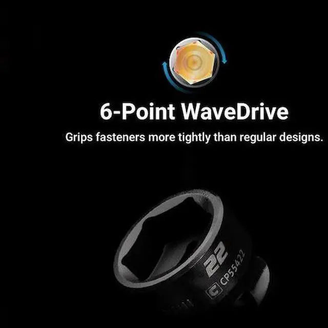 Alt view image 2 of 5 - CAPRI TOOLS CP55432 32mm Stubby Impact Socket, 12 Drive, 6Point, Metric