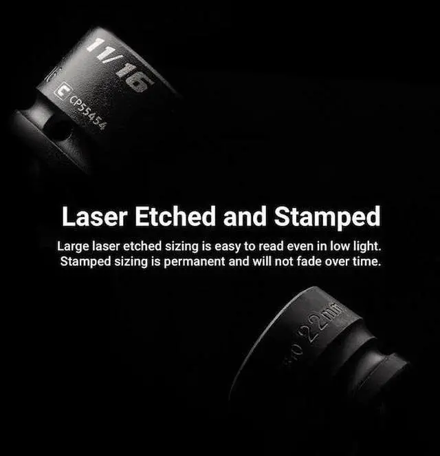 Alt view image 5 of 5 - CAPRI TOOLS CP55432 32mm Stubby Impact Socket, 12 Drive, 6Point, Metric