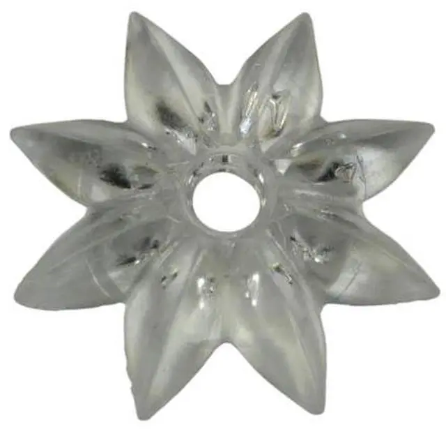 Main image of MIDWEST FASTENER 66184 1" Clear Plastic Rosette Mirror Hardware 15PK